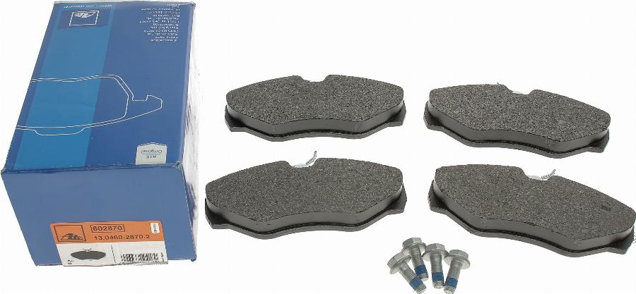 ATE 13.0460-2870.2 - Brake Pad Set, disc brake autospares.lv