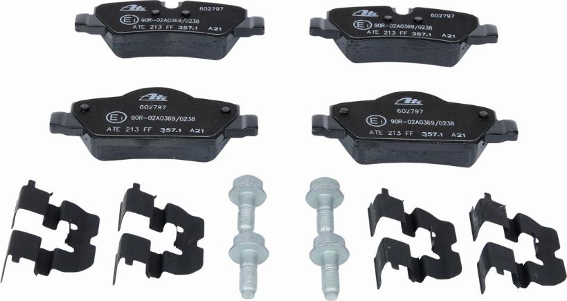 ATE 13.0460-2797.2 - Brake Pad Set, disc brake autospares.lv