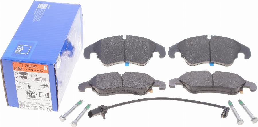 ATE 13.0460-2746.2 - Brake Pad Set, disc brake autospares.lv