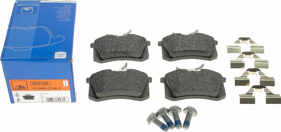 ATE 13.0460-2740.2 - Brake Pad Set, disc brake autospares.lv