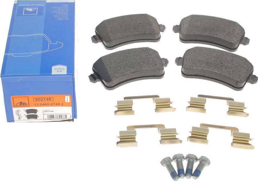 ATE 13.0460-2748.2 - Brake Pad Set, disc brake autospares.lv