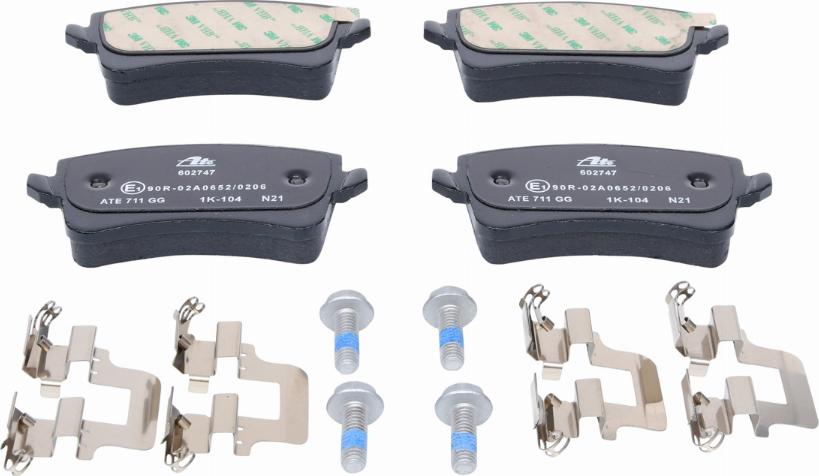 ATE 13.0460-2747.2 - Brake Pad Set, disc brake autospares.lv