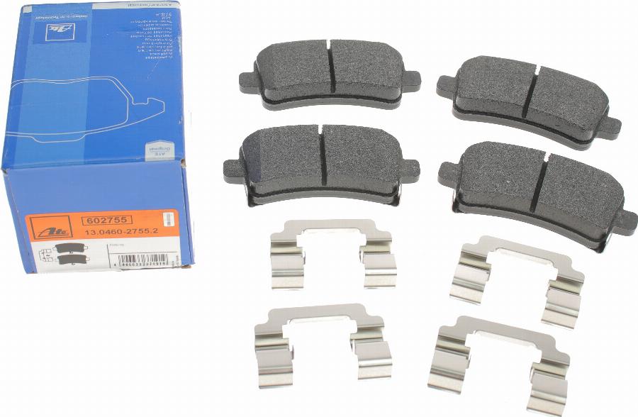 ATE 13.0460-2755.2 - Brake Pad Set, disc brake autospares.lv