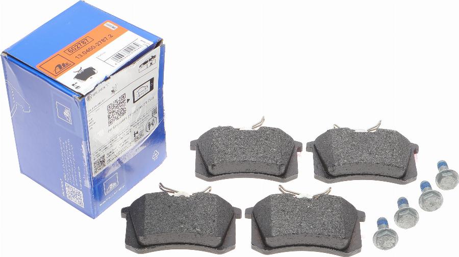 ATE 13.0460-2787.2 - Brake Pad Set, disc brake autospares.lv