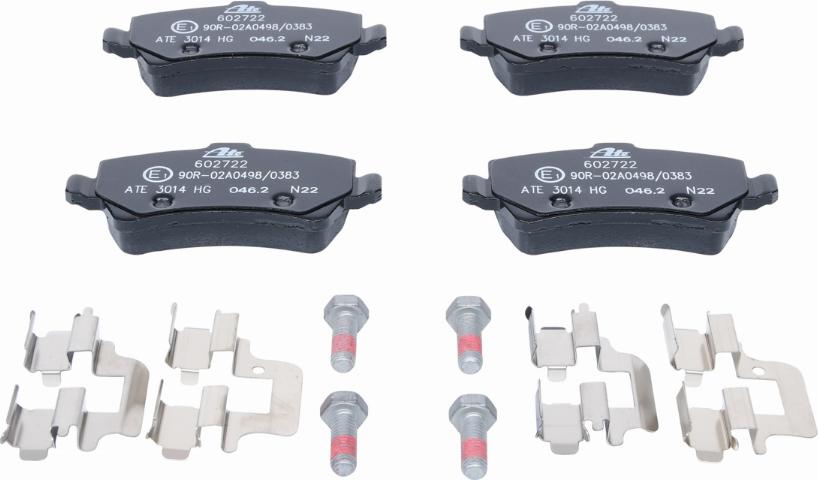 ATE 13.0460-2722.2 - Brake Pad Set, disc brake autospares.lv