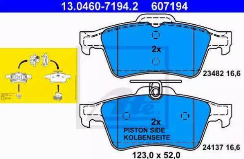 Alpha Brakes HKT-FR-020 - Brake Pad Set, disc brake autospares.lv