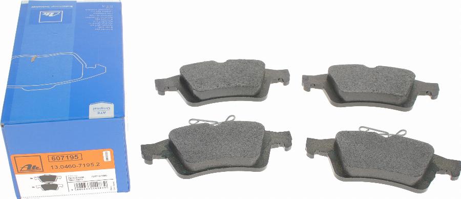 ATE 13.0460-7195.2 - Brake Pad Set, disc brake autospares.lv