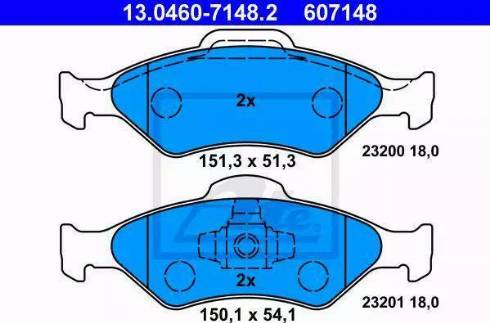 Alpha Brakes HKP-FR-037 - Brake Pad Set, disc brake autospares.lv