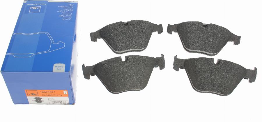 ATE 13.0460-7167.2 - Brake Pad Set, disc brake autospares.lv