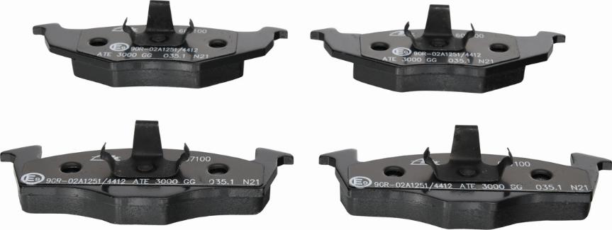 ATE 13.0460-7100.2 - Brake Pad Set, disc brake autospares.lv