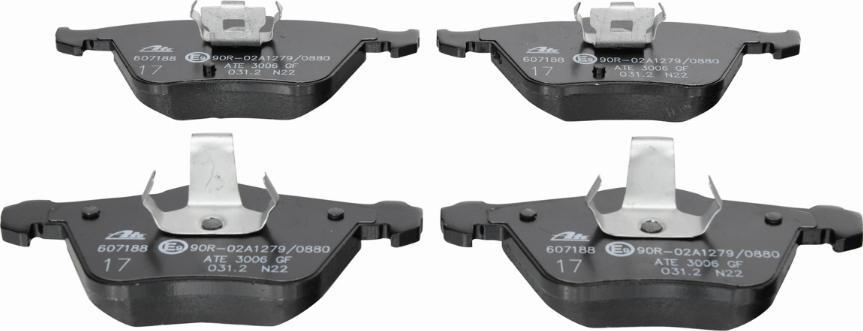 ATE 13.0460-7188.2 - Brake Pad Set, disc brake autospares.lv