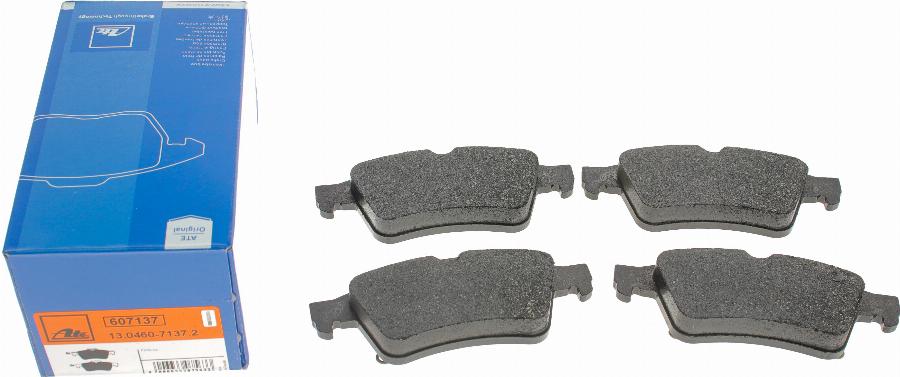 ATE 13.0460-7137.2 - Brake Pad Set, disc brake autospares.lv