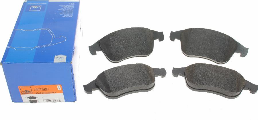 ATE 13.0460-7249.2 - Brake Pad Set, disc brake autospares.lv