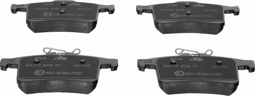 ATE 13.0460-7255.2 - Brake Pad Set, disc brake autospares.lv