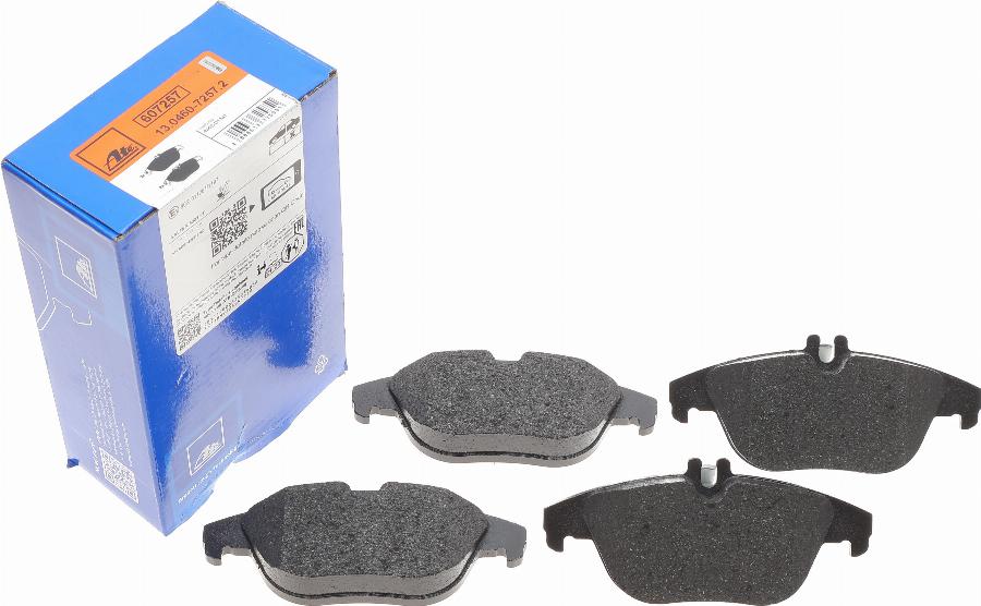 ATE 13.0460-7257.2 - Brake Pad Set, disc brake autospares.lv