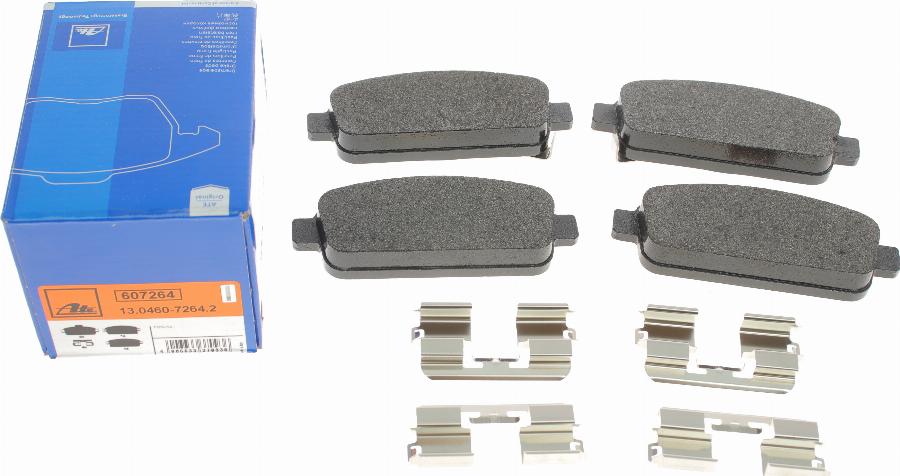 ATE 13.0460-7264.2 - Brake Pad Set, disc brake autospares.lv