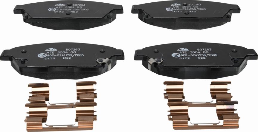 ATE 13.0460-7263.2 - Brake Pad Set, disc brake autospares.lv