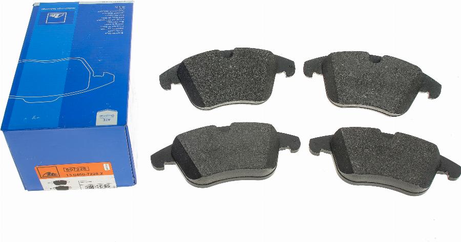 ATE 13.0460-7228.2 - Brake Pad Set, disc brake autospares.lv