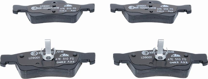 ATE 13.0470-9001.2 - Brake Pad Set, disc brake autospares.lv