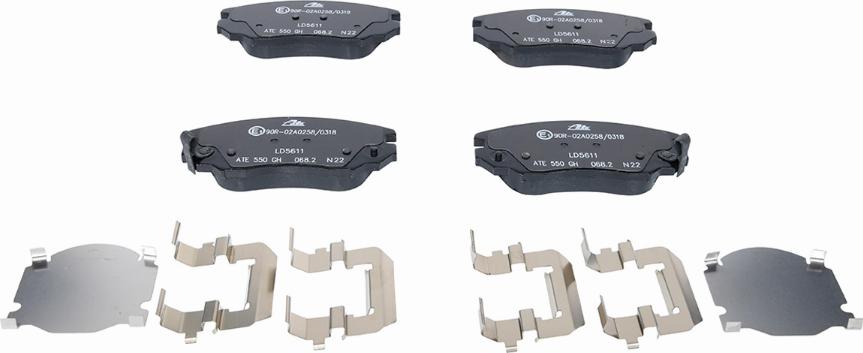 ATE 13.0470-5611.2 - Brake Pad Set, disc brake autospares.lv