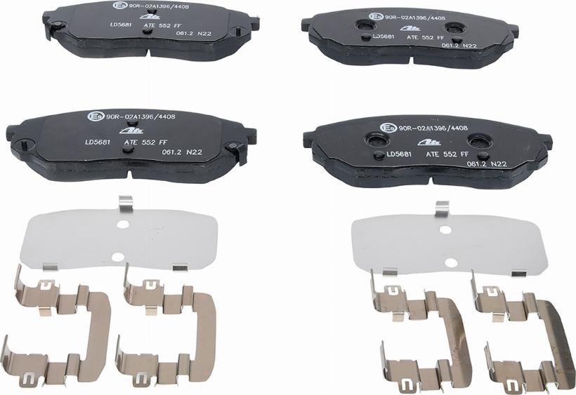 ATE 13.0470-5681.2 - Brake Pad Set, disc brake autospares.lv