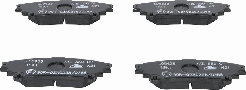 ATE 13.0470-5635.2 - Brake Pad Set, disc brake autospares.lv