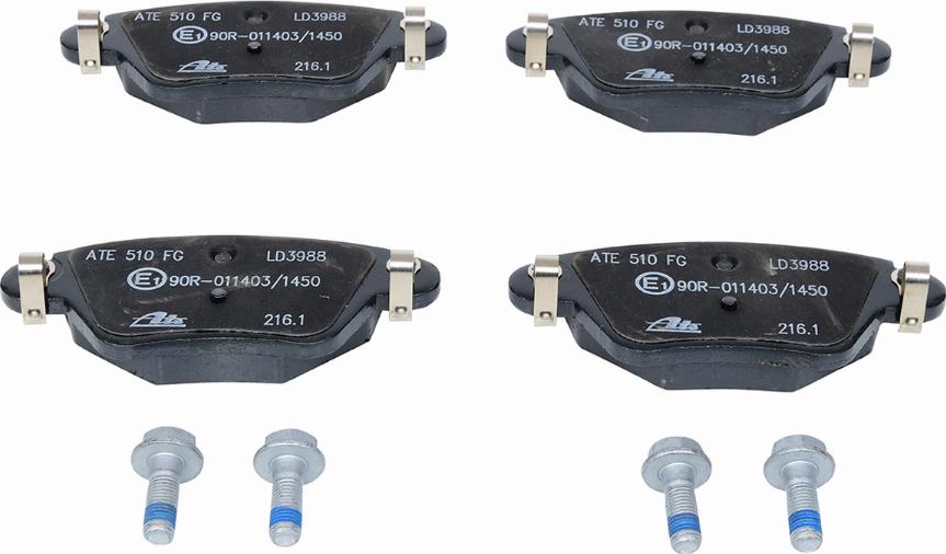 ATE 13.0470-3988.2 - Brake Pad Set, disc brake autospares.lv