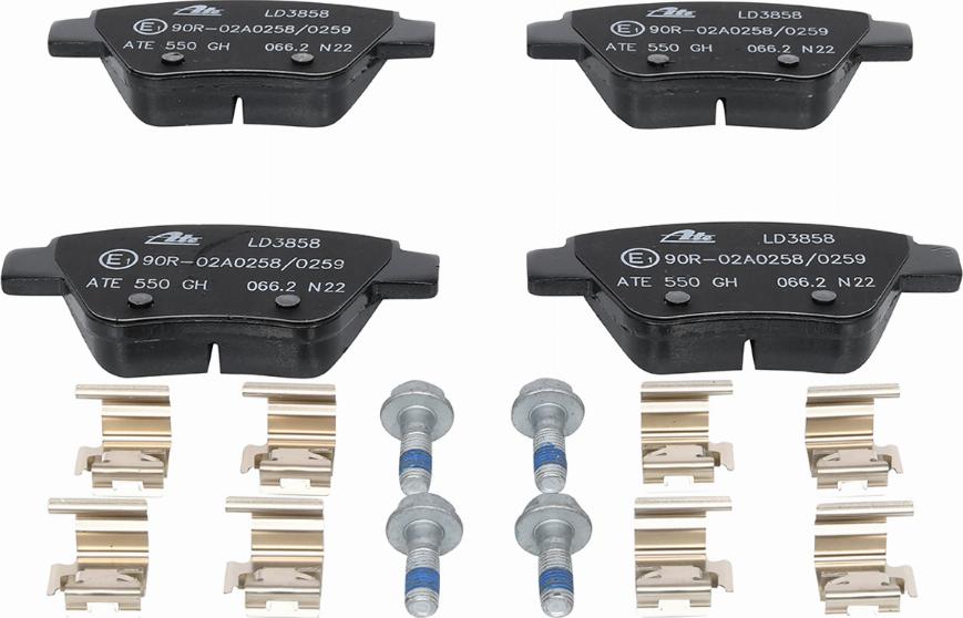 ATE 13.0470-3858.2 - Brake Pad Set, disc brake autospares.lv