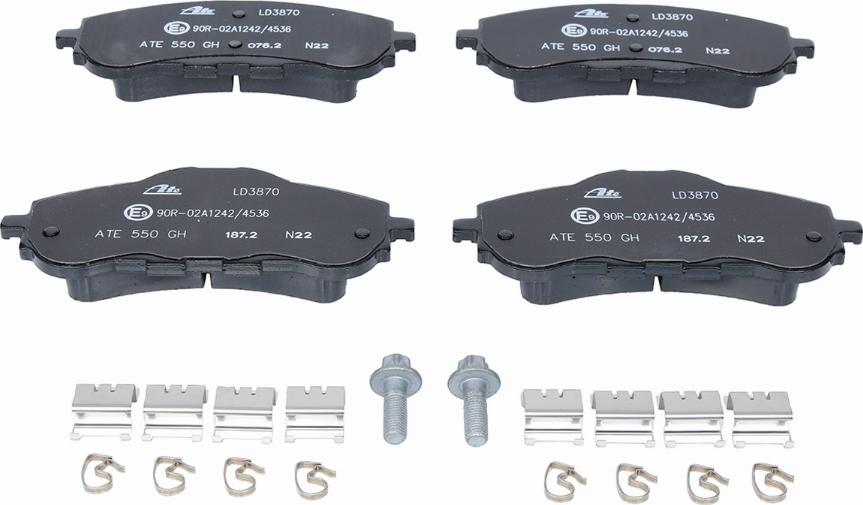 ATE 13.0470-3870.2 - Brake Pad Set, disc brake autospares.lv