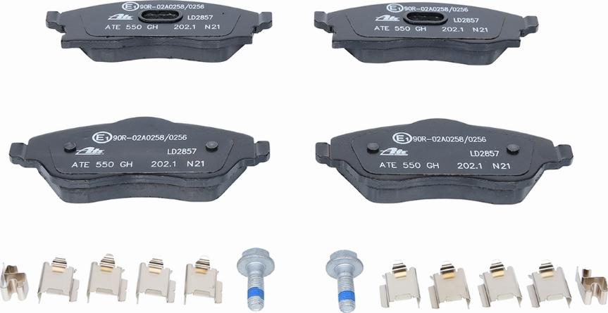 ATE 13.0470-2857.2 - Brake Pad Set, disc brake autospares.lv