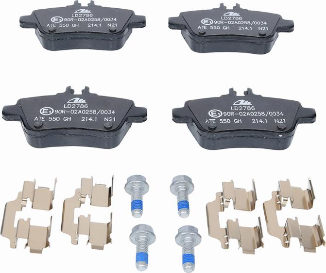 ATE 13.0470-2786.2 - Brake Pad Set, disc brake autospares.lv