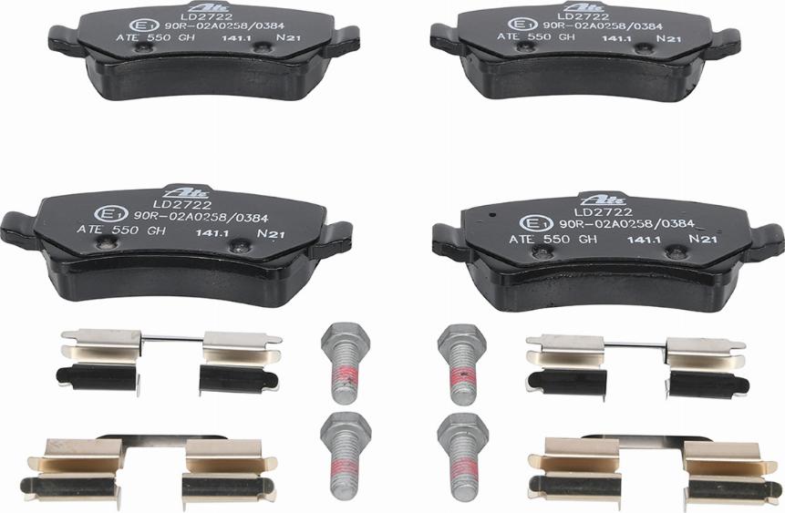 ATE 13.0470-2722.2 - Brake Pad Set, disc brake autospares.lv