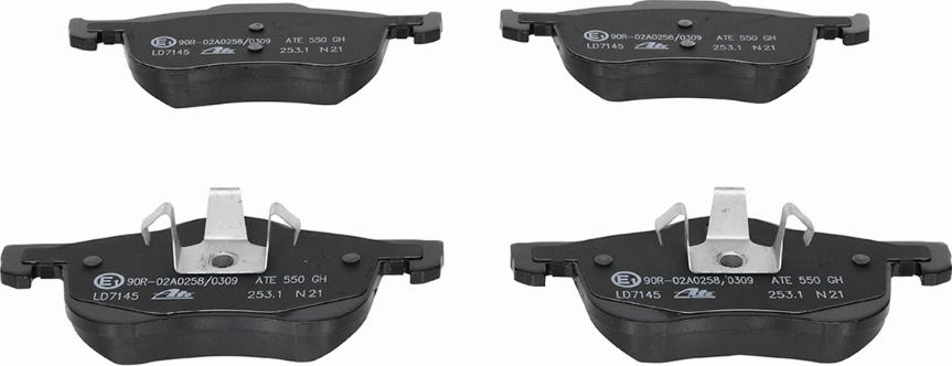 ATE 13.0470-7145.2 - Brake Pad Set, disc brake autospares.lv