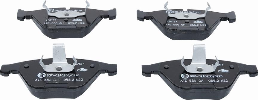 ATE 13.0470-7167.2 - Brake Pad Set, disc brake autospares.lv