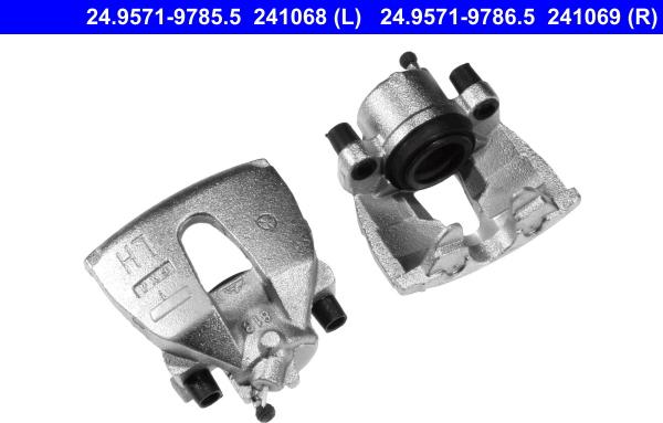 ATE 24.9571-9785.5 - Brake Caliper autospares.lv