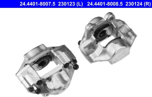 ATE 24.4401-8007.5 - Brake Caliper autospares.lv