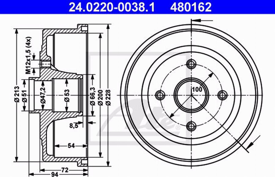 ATE 24.0101-3803.2 - Accessory Kit, brake caliper autospares.lv