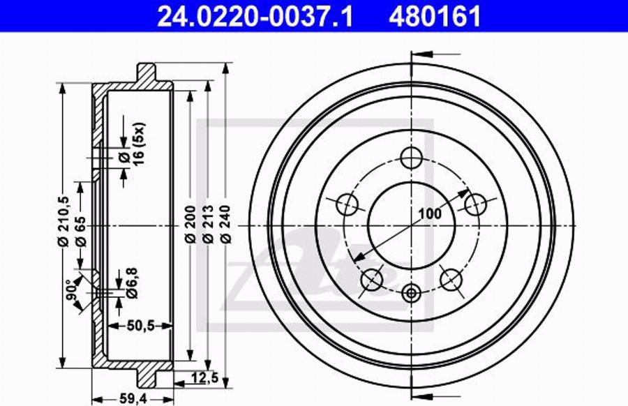 ATE 24.0101-3802.2 - Accessory Kit, brake caliper autospares.lv