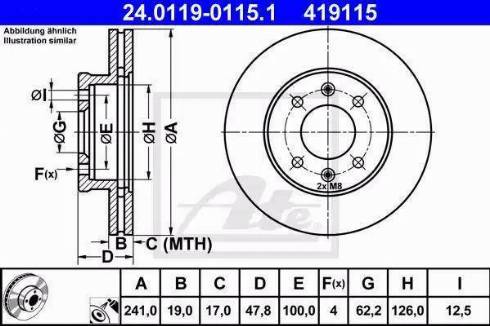 Alpha Brakes HTP-HY-514 - Brake Disc autospares.lv