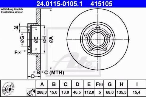 Alpha Brakes HTP-AU-005 - Brake Disc autospares.lv