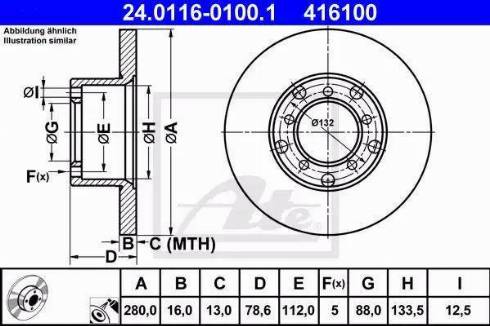 Alpha Brakes HTP-ME-004 - Brake Disc autospares.lv