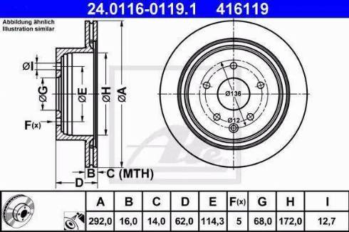 Alpha Brakes HTT-NS-038 - Brake Disc autospares.lv