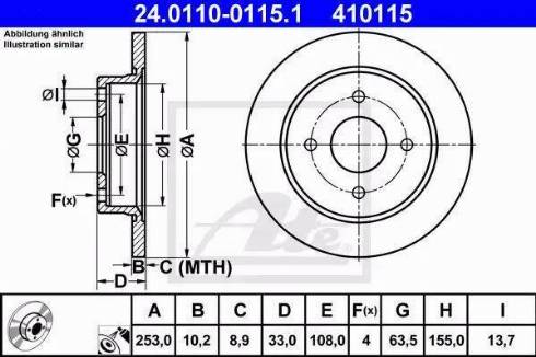 Alpha Brakes HTT-FR-002 - Brake Disc autospares.lv