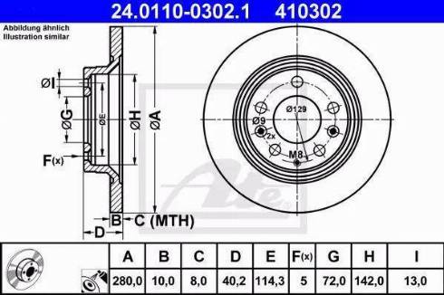 Alpha Brakes HTT-MZ-029 - Brake Disc autospares.lv