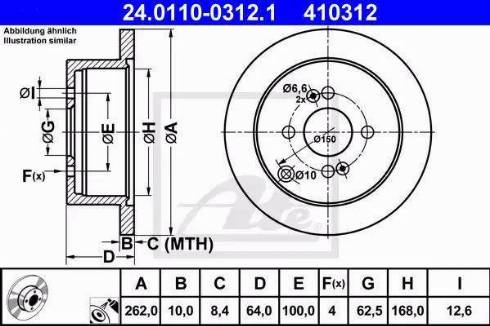 Juratek HYU110 - Brake Disc autospares.lv