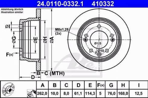 Alpha Brakes HTT-KA-311 - Brake Disc autospares.lv