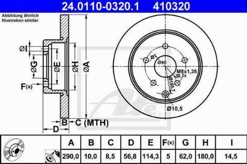 Alpha Brakes HTT-TY-050 - Brake Disc autospares.lv