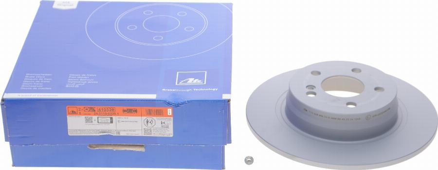 ATE 24.0110-0328.1 - Brake Disc autospares.lv