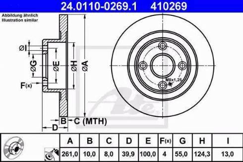 Alpha Brakes HTT-MZ-007 - Brake Disc autospares.lv