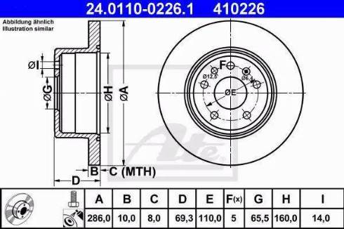 Alpha Brakes HTT-PL-009 - Brake Disc autospares.lv